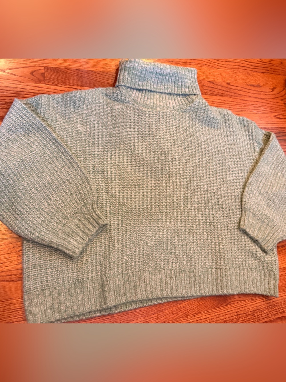 Old Navy Light Sage Green Turtleneck Sweater